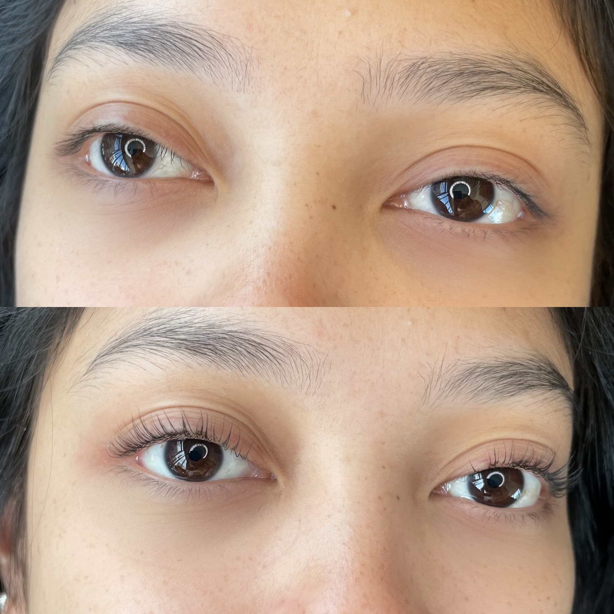 Lash extensions portfolio - Lifted lashes with a natural curl finish. in San Diego