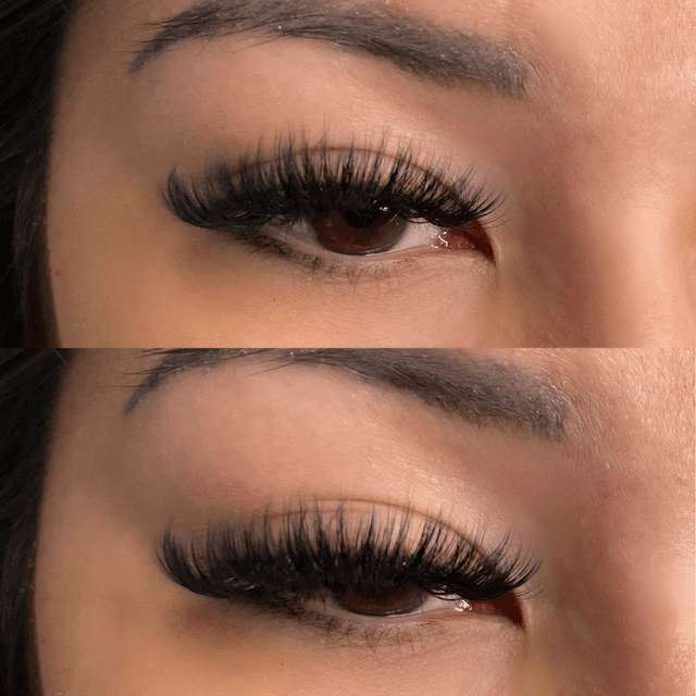Lash extensions portfolio - Double photos of volume full lashes. in San Diego